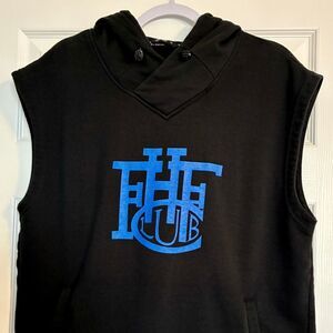 Levelwear Sweatshirt Mens Size L Black Sleeveless Hoodie Streetwear